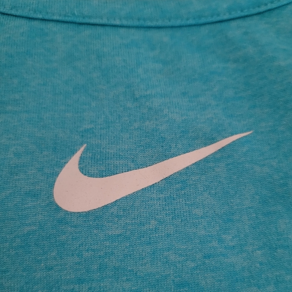 Nike Sore not Sorry blue gym workout sport dri fit tank top size XS - Picture 4 of 8